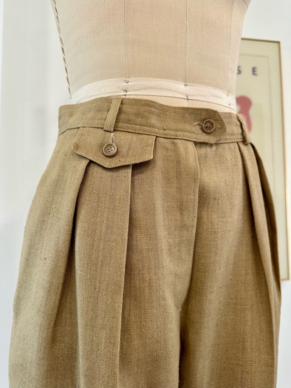 Vintage 80’s/90’s High-Waist Pleated Trousers - Picture 6 of 16